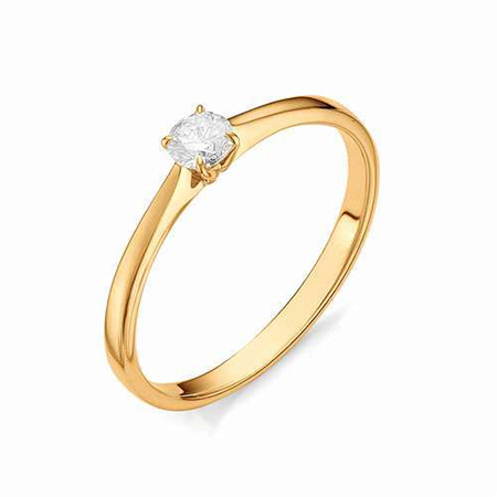Кольцо, золото, бриллиант, 12068-100